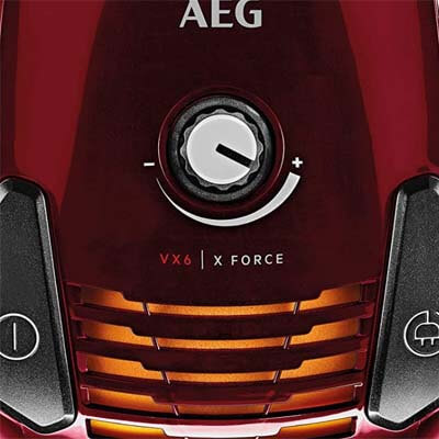 Detalhe do painel AEG VX6-2-CR-A