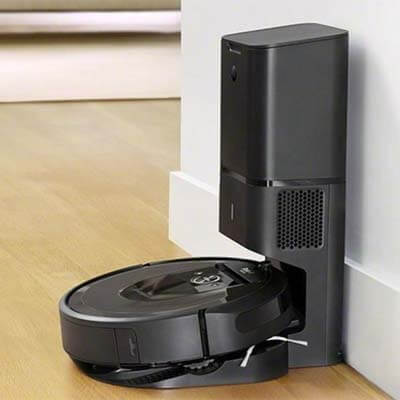 Roomba i7+ in the self-emptying base