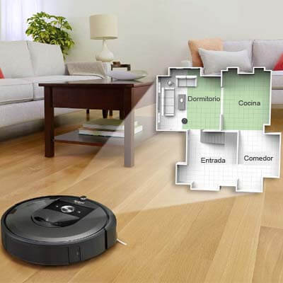 Roomba i7 plus mappato