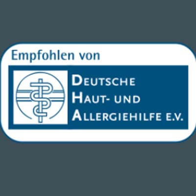 Product aanbevolen door de Duitse Huid- en Allergiehulp
