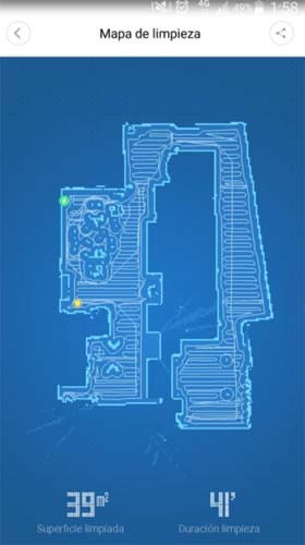 Xiaomi Mi Vacuum cleaning map