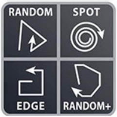 4 cleaning modes: Random, Random +, Spot and Edge