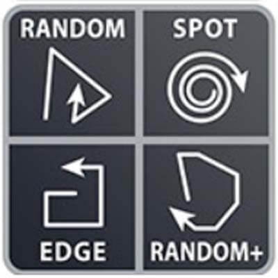 4 modos de limpieza: Random, Random +, Spot y Edge