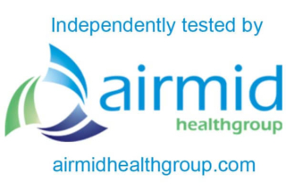 Test independiente de limpieza del aire Airmid Healthgroup